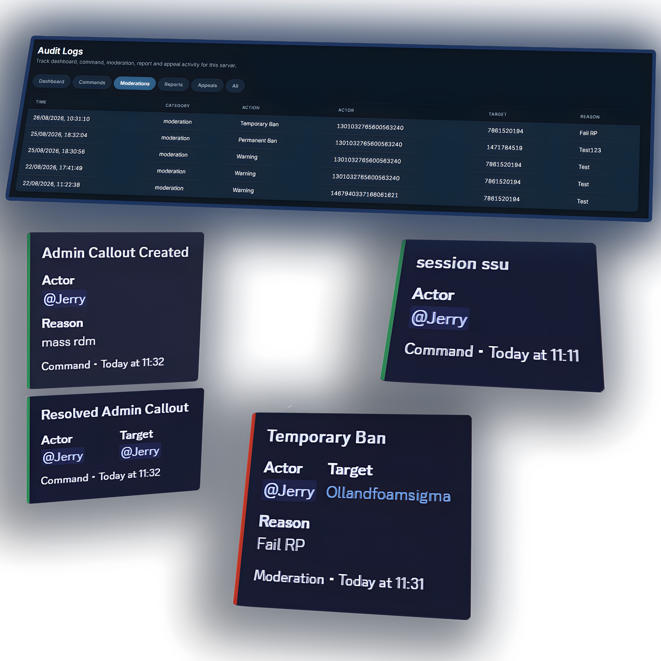 Audit log preview